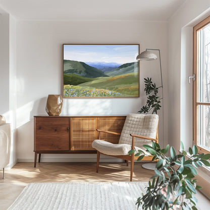 "Mountain Town" Art Print