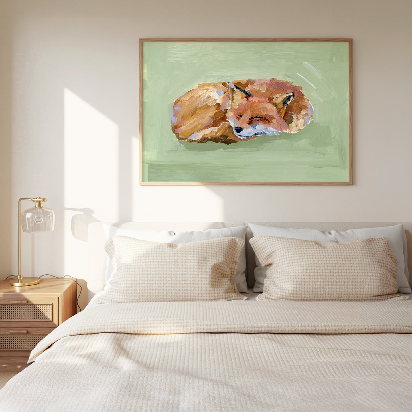 "Napping Fox" Art Print