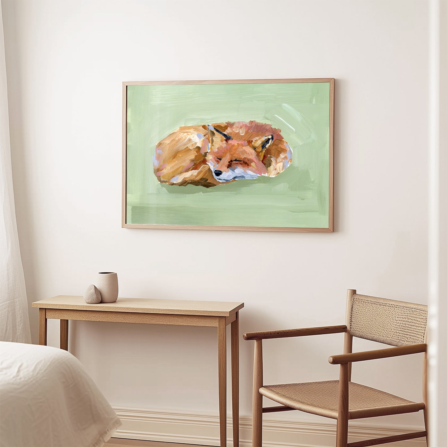 "Napping Fox" Art Print