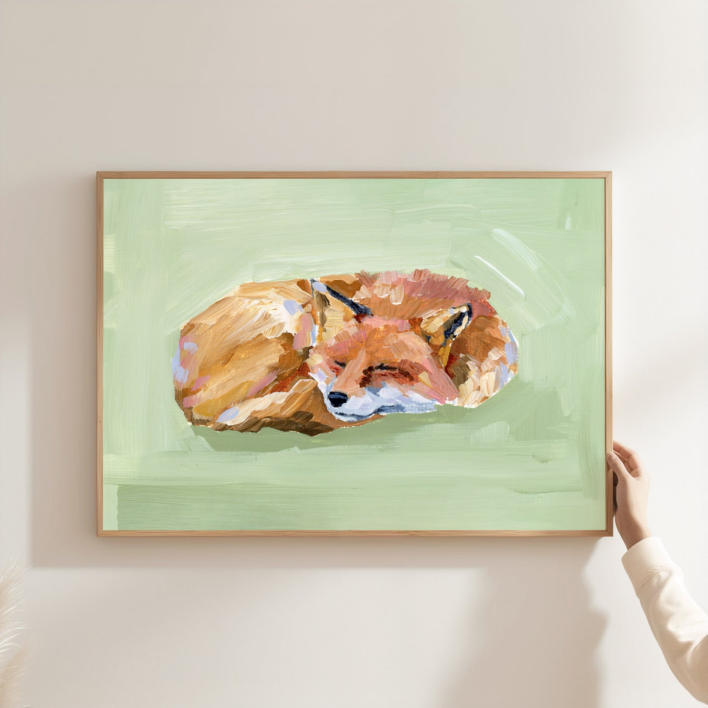 "Napping Fox" Art Print