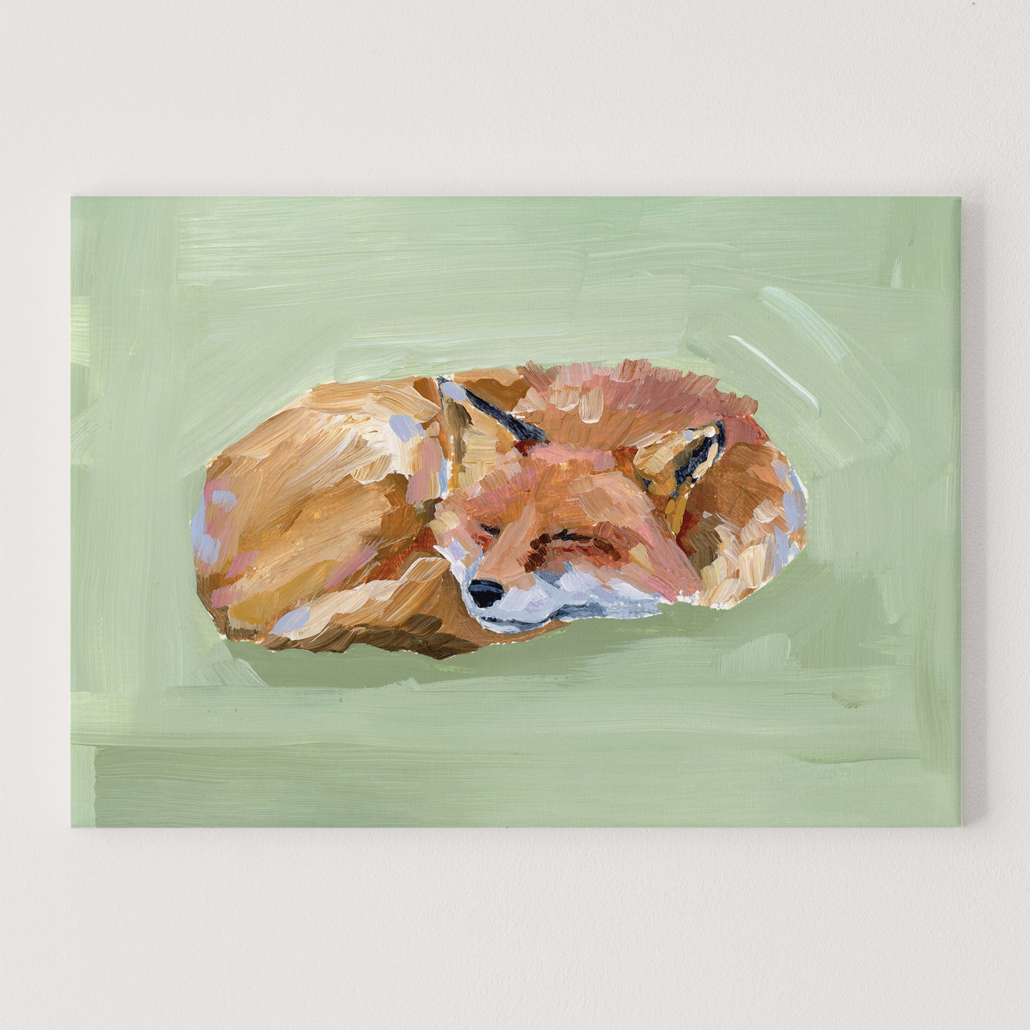 "Napping Fox" Art Print