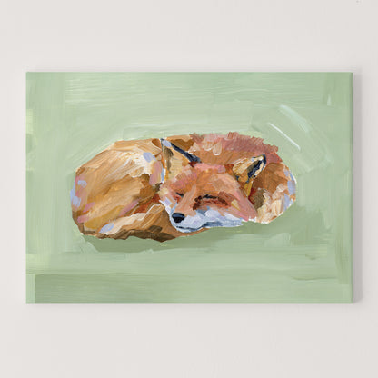 "Napping Fox" Art Print