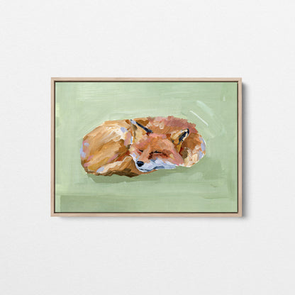 "Napping Fox" Art Print