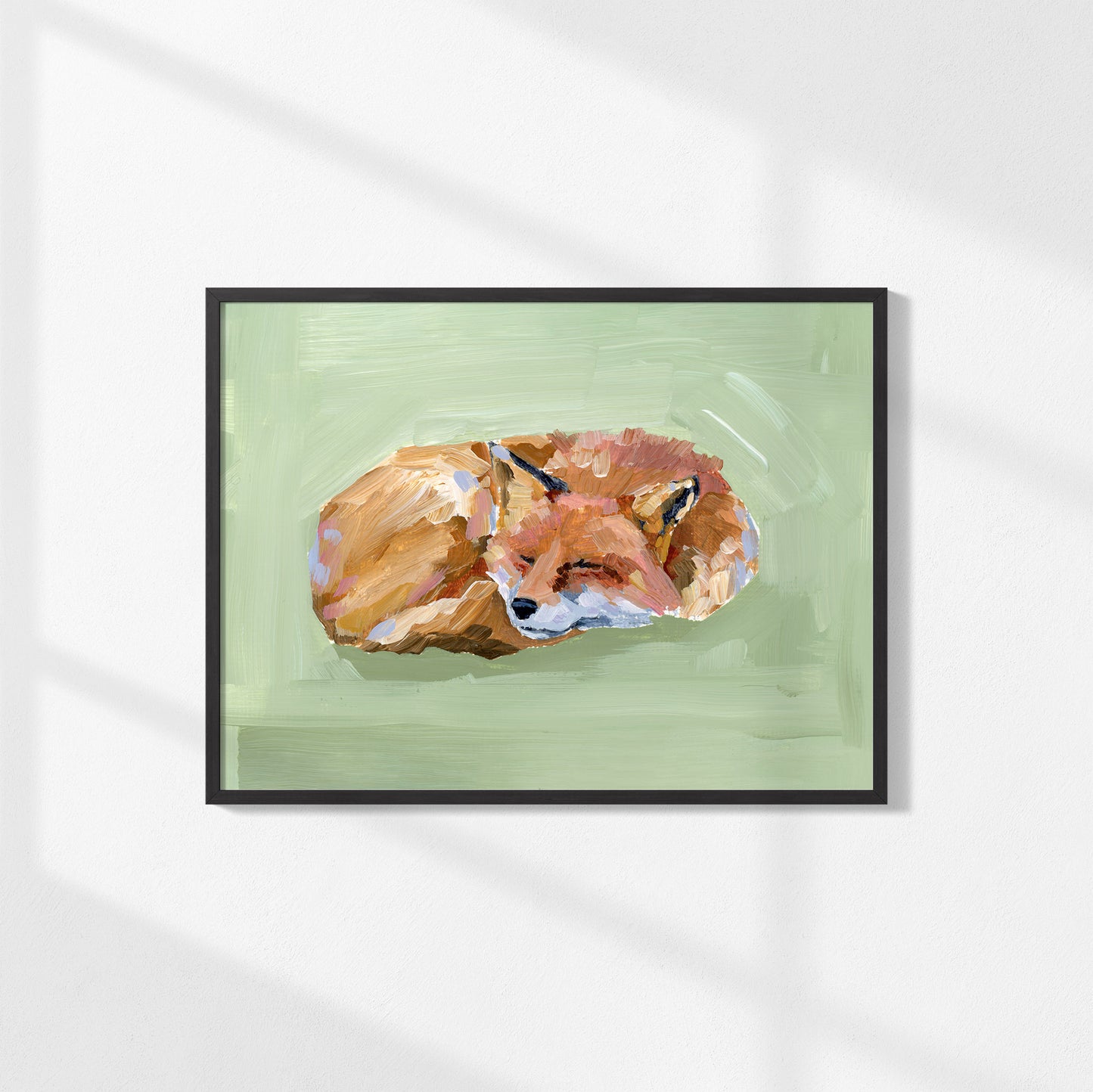 "Napping Fox" Art Print