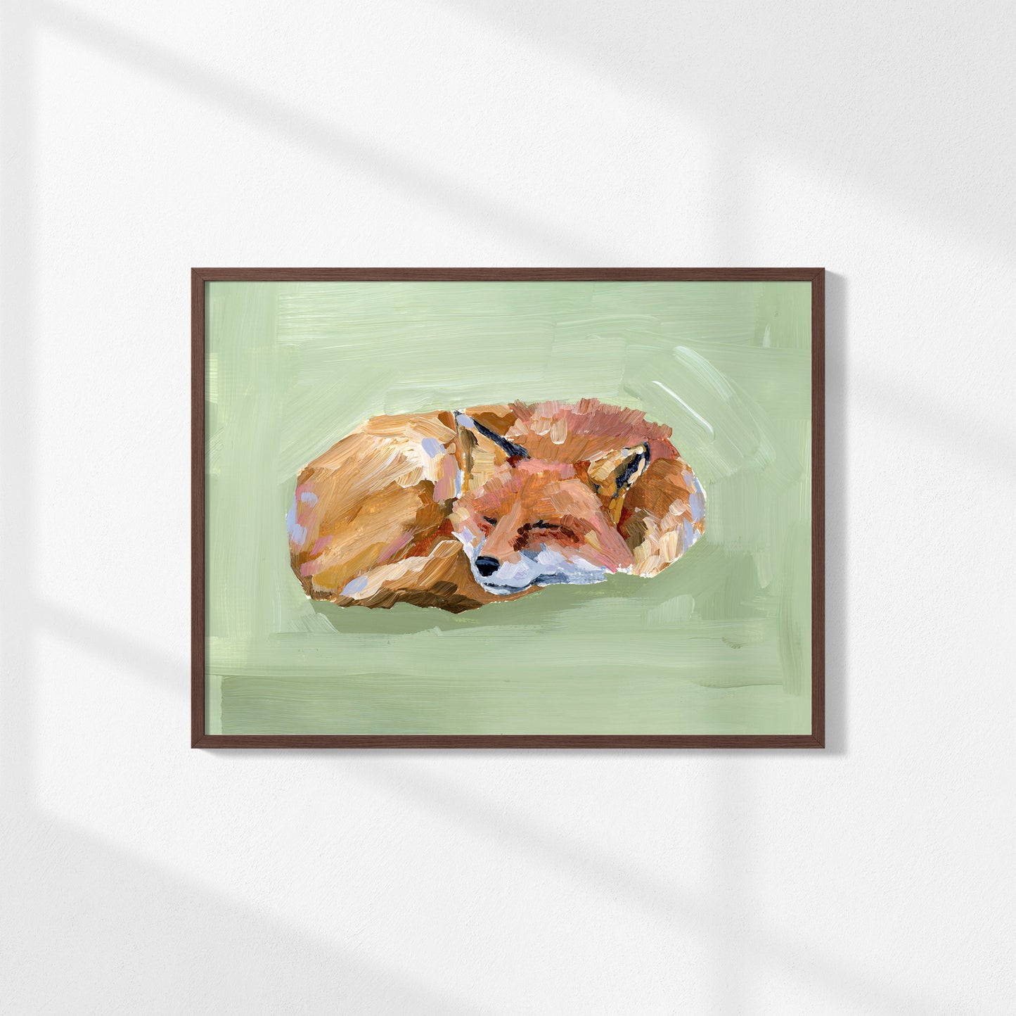 "Napping Fox" Art Print
