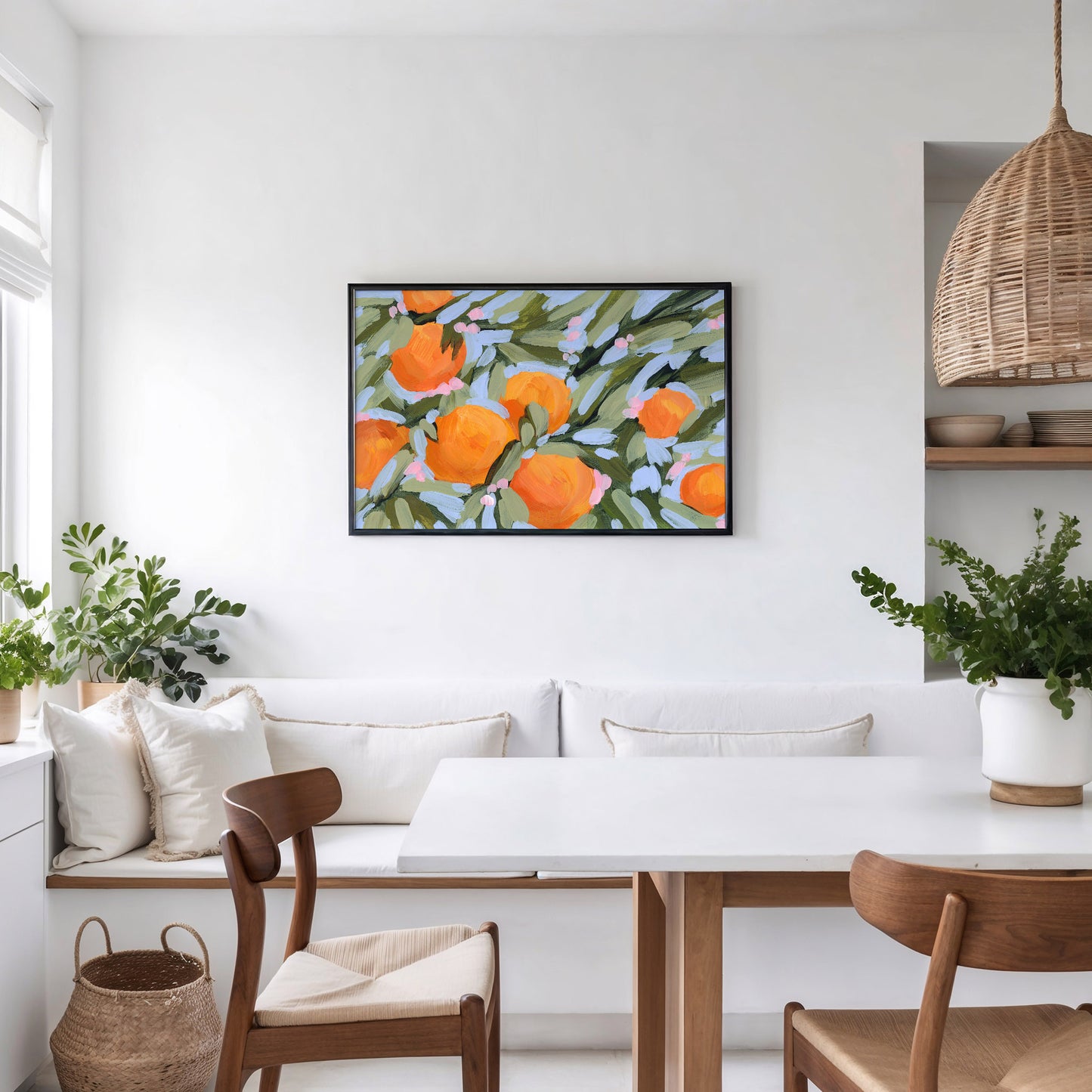 "Oranges and Blossoms" Art Print