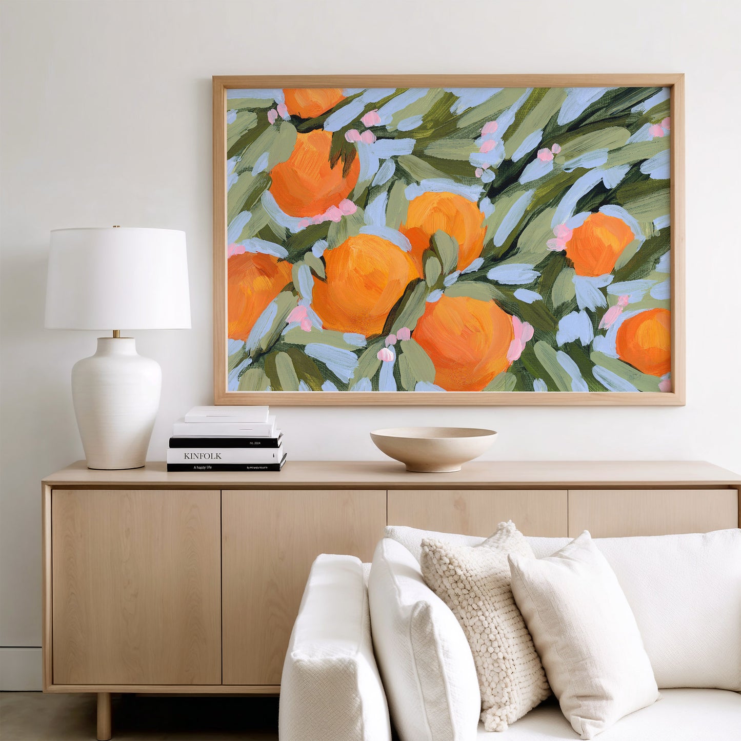 "Oranges and Blossoms" Art Print