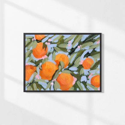 "Oranges and Blossoms" Art Print