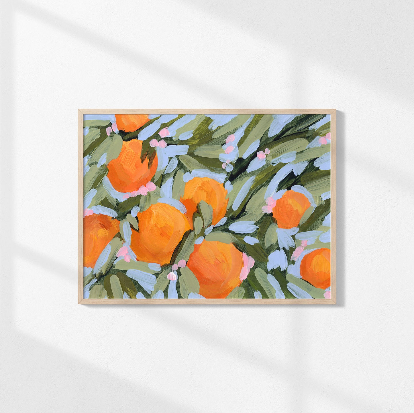 "Oranges and Blossoms" Art Print