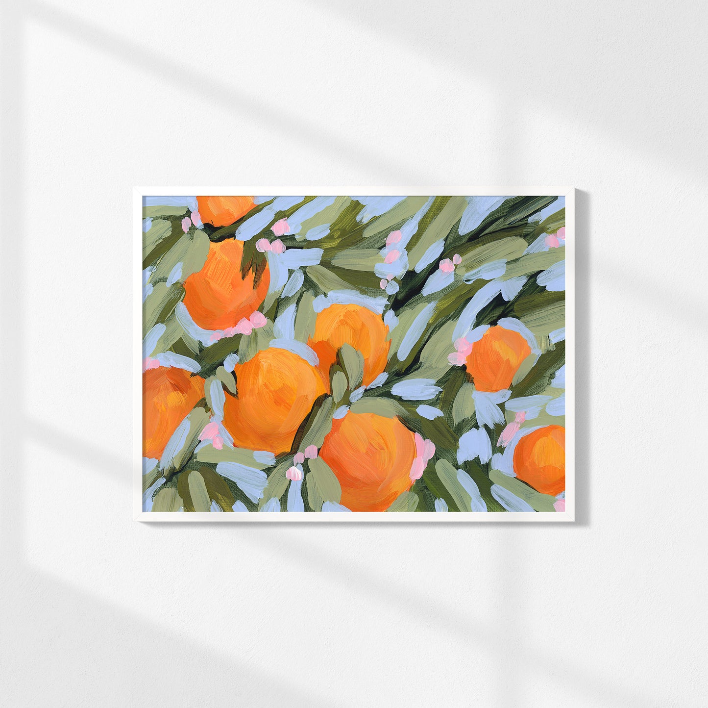 "Oranges and Blossoms" Art Print