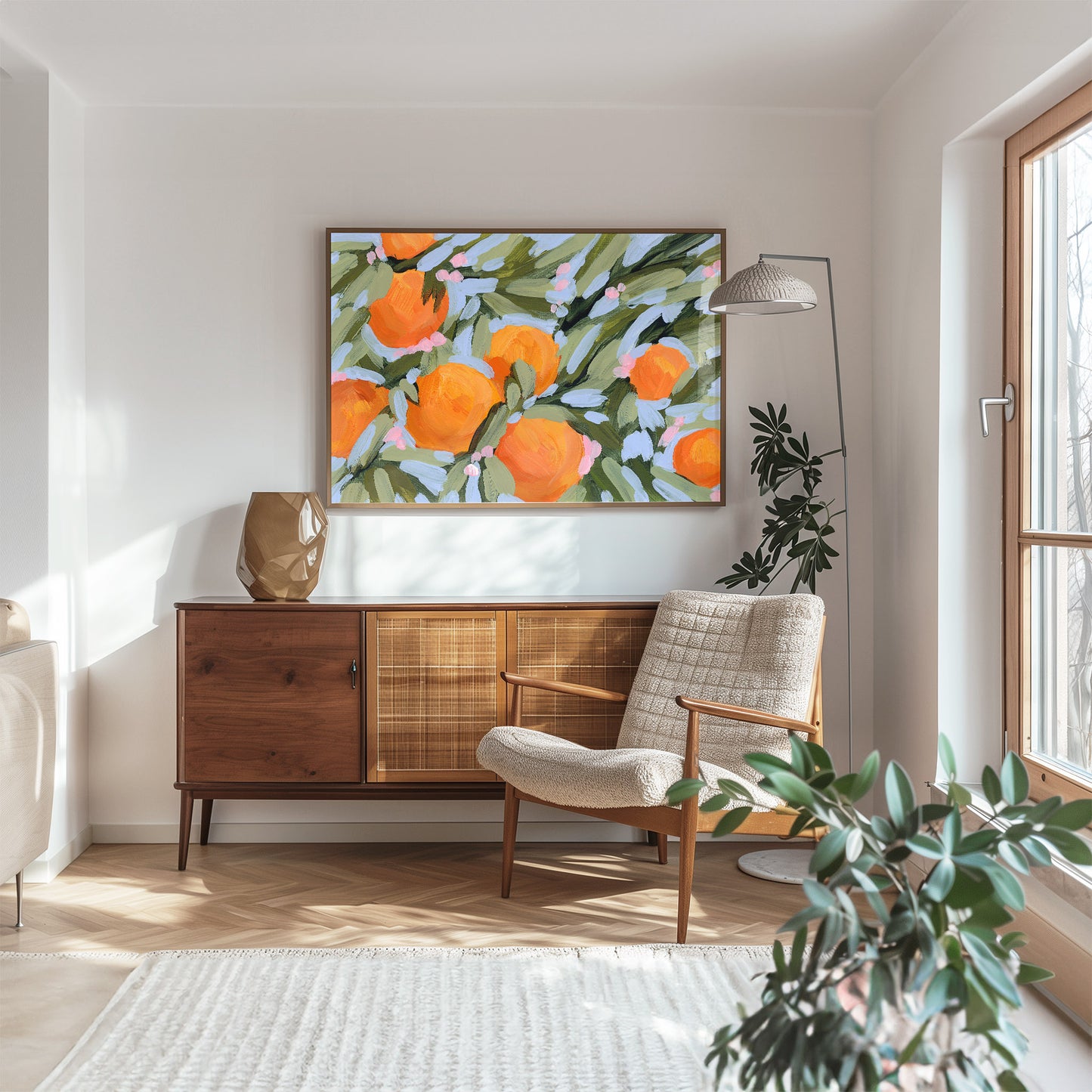 "Oranges and Blossoms" Art Print