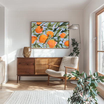 "Oranges and Blossoms" Art Print
