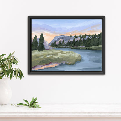 ’Resting Place’ Art Print - Stretched Canvas / 8x10 in / Black Frame