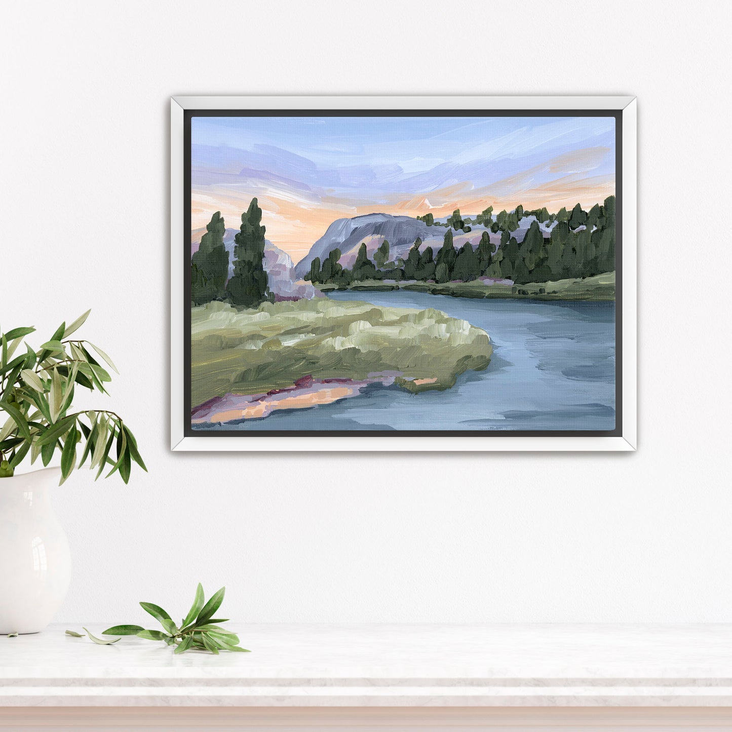 ’Resting Place’ Art Print - Stretched Canvas / 8x10 in / White Frame