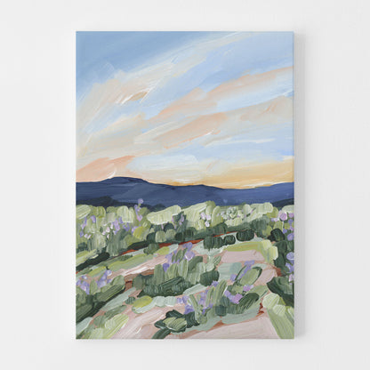 "Sandstone and Wildflowers" Art Print