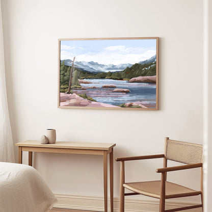 Kunstdruck „Zuhause im Tal“