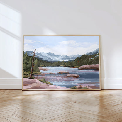 Kunstdruck „Zuhause im Tal“