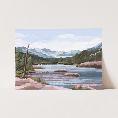 Kunstdruck „Zuhause im Tal“