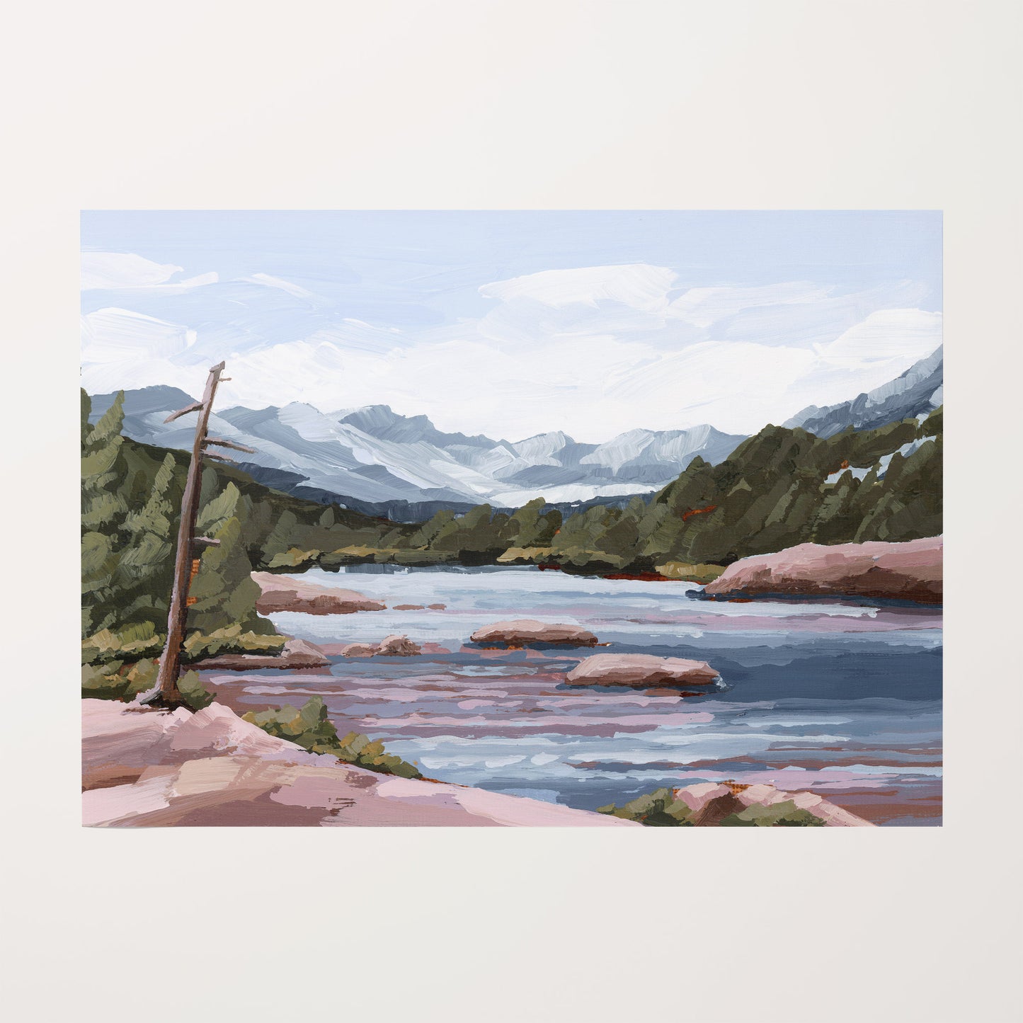 Kunstdruck „Zuhause im Tal“