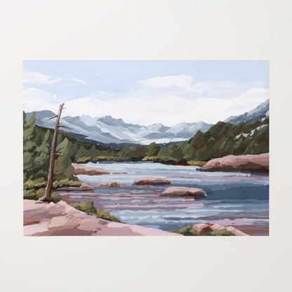Kunstdruck „Zuhause im Tal“