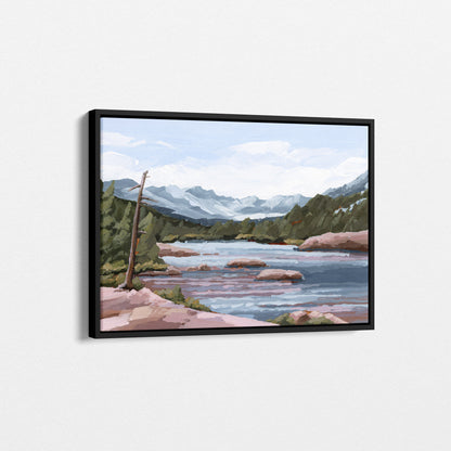 Kunstdruck „Zuhause im Tal“