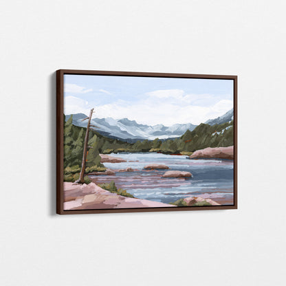 Kunstdruck „Zuhause im Tal“
