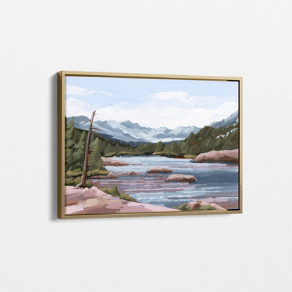 Kunstdruck „Zuhause im Tal“