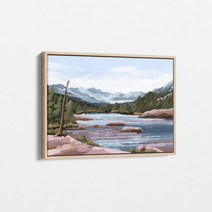Kunstdruck „Zuhause im Tal“