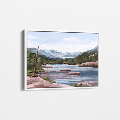Kunstdruck „Zuhause im Tal“