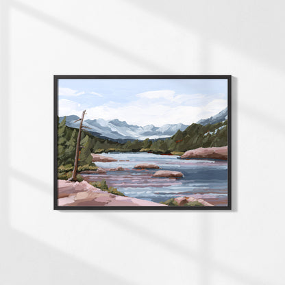 Kunstdruck „Zuhause im Tal“