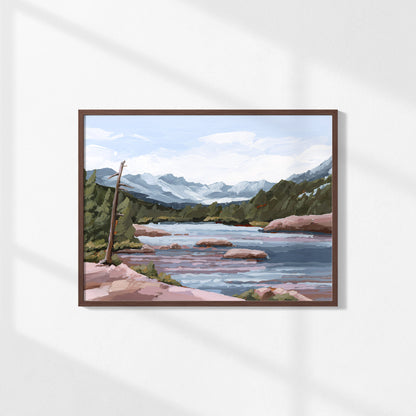 Kunstdruck „Zuhause im Tal“