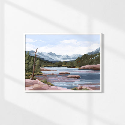 Kunstdruck „Zuhause im Tal“