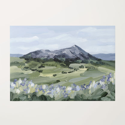 "Summer Mountain" Art Print