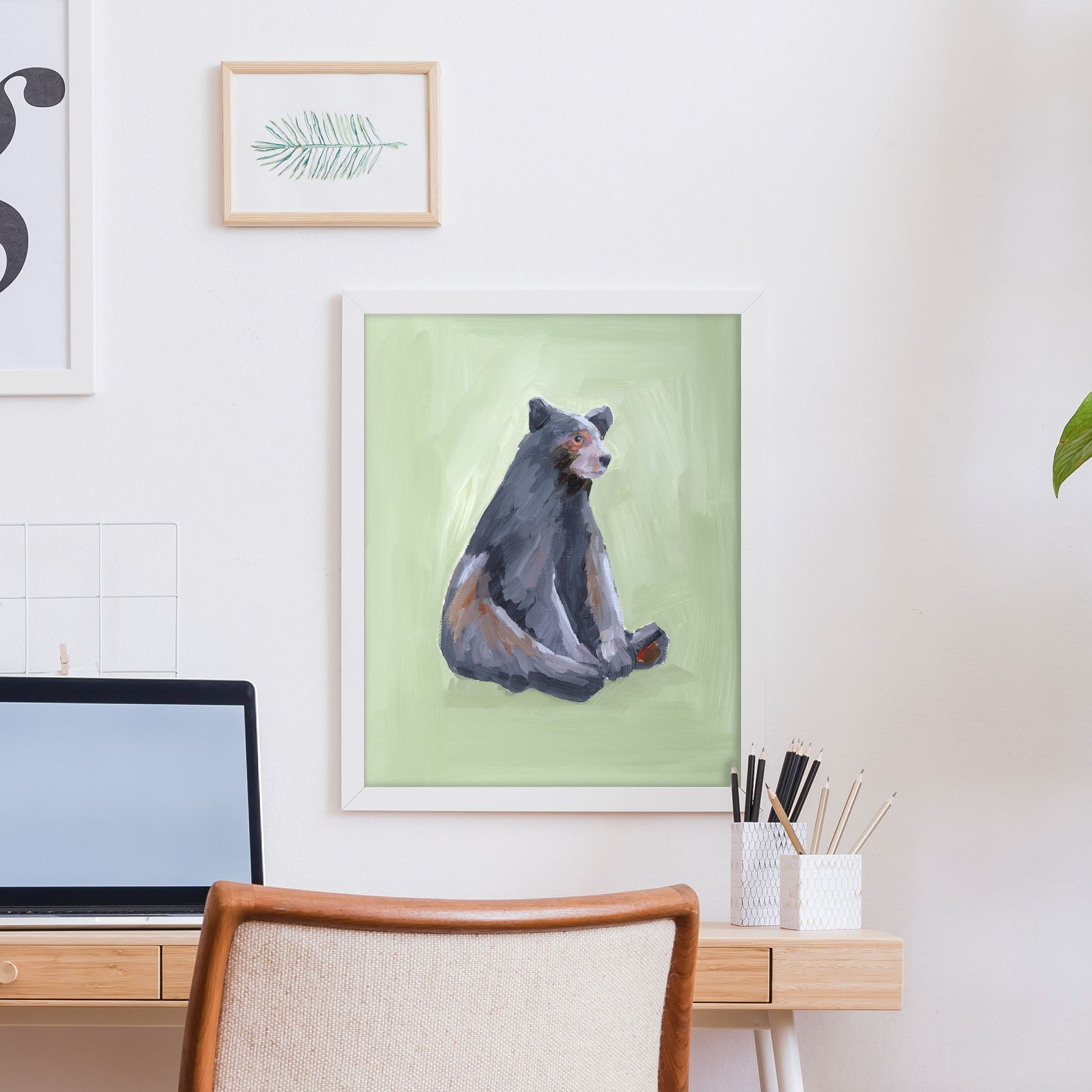 ’Waiting for a Snack’ Art Print - Nursery Wall - animal - animals - Artwork - bear