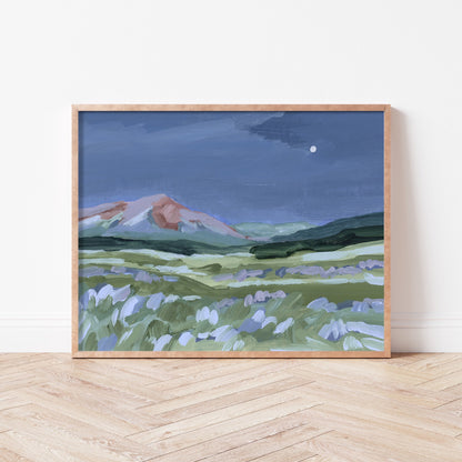 When the Moon Shines Crested Butte Colorado Art