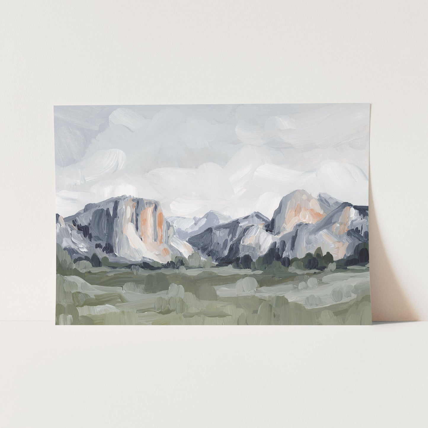 "Yosemite in Blue" Art Print