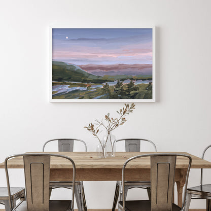 ’A Still Night’ Art Print - Blue Ridge Mountains Wall - Appalachian Trail - blue ridge - blueridge