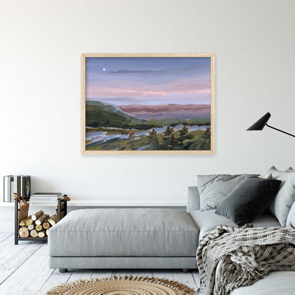 ’A Still Night’ Art Print - Blue Ridge Mountains Wall - Appalachian Trail - blue ridge - blueridge