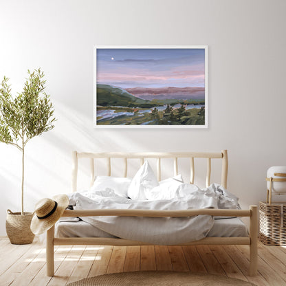 ’A Still Night’ Art Print - Blue Ridge Mountains Wall - Appalachian Trail - blue ridge - blueridge