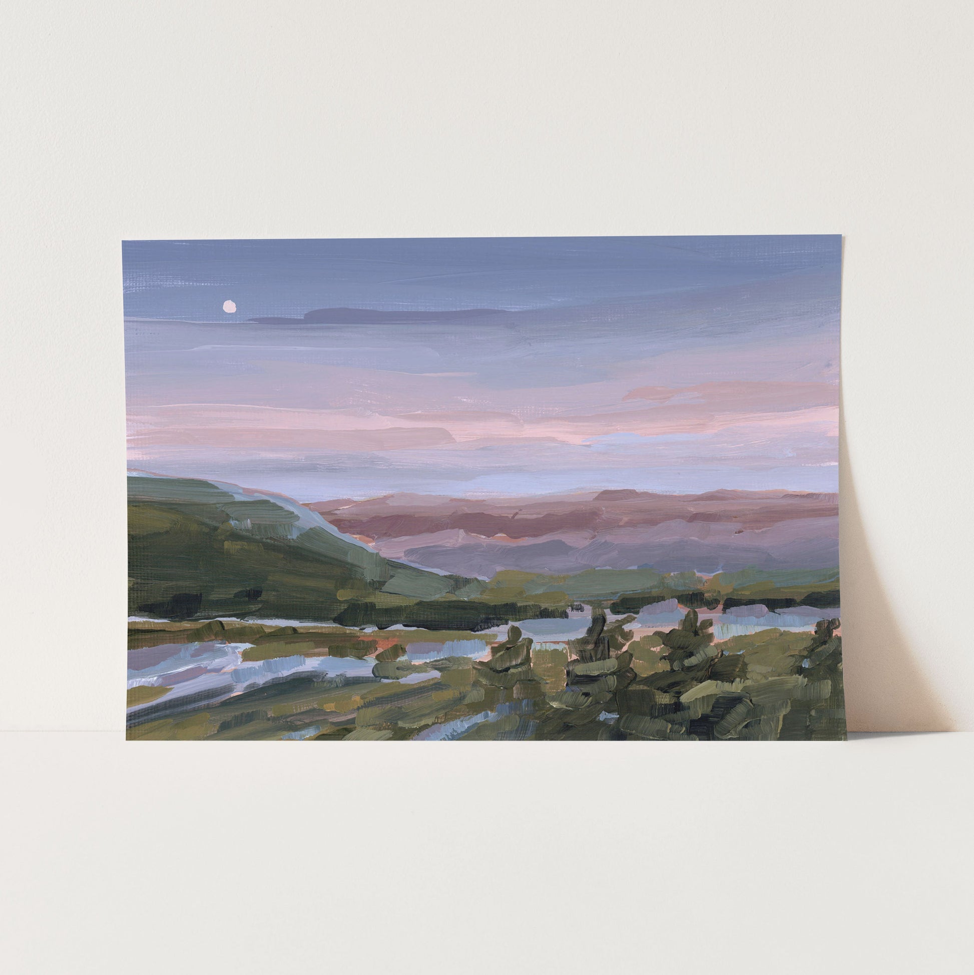 ’A Still Night’ Art Print - Paper / 5x7 in / No Frame - Blue Ridge Mountains Wall - Appalachian Trail - blue ridge