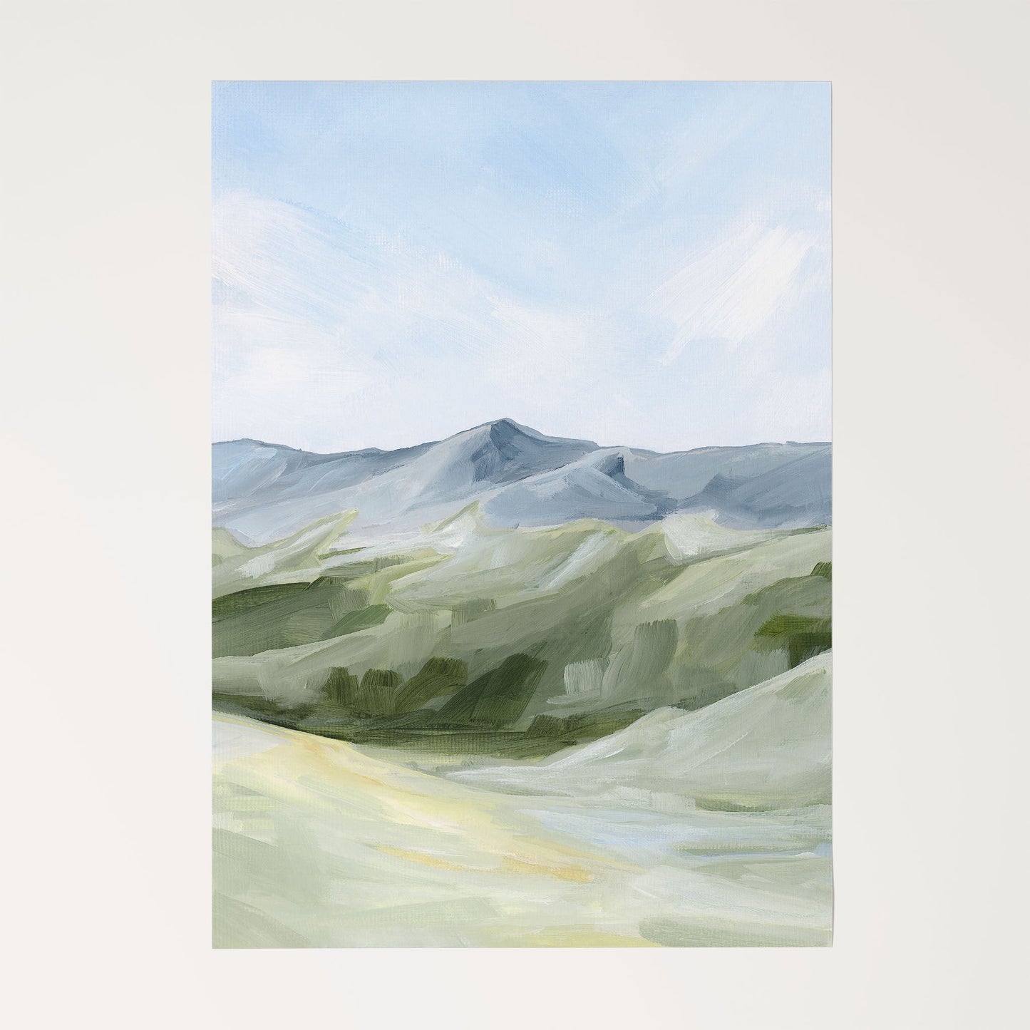 ’Above the Treeline’ Art Print - Rolled Canvas / 8x10 in / No Frame - Colorado Mountain Wall - abstract - Artwork