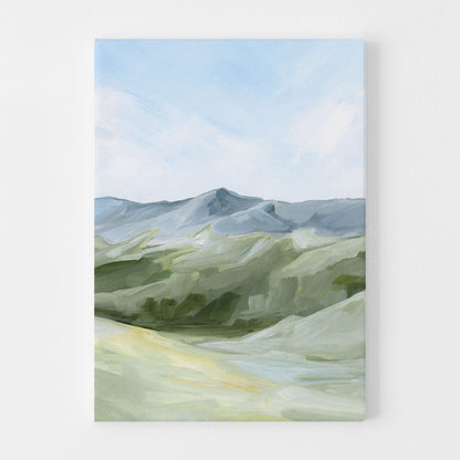 ’Above the Treeline’ Art Print - Stretched Canvas / 8x10 in / No Frame - Colorado Mountain Wall - abstract - Artwork