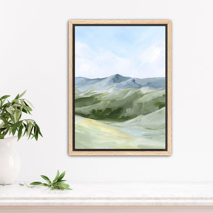 ’Above the Treeline’ Art Print - Stretched Canvas / 8x10 in / Oak Frame - Colorado Mountain Wall - abstract - Artwork