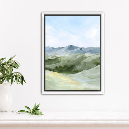 ’Above the Treeline’ Art Print - Stretched Canvas / 8x10 in / White Frame - Colorado Mountain Wall - abstract - Artwork