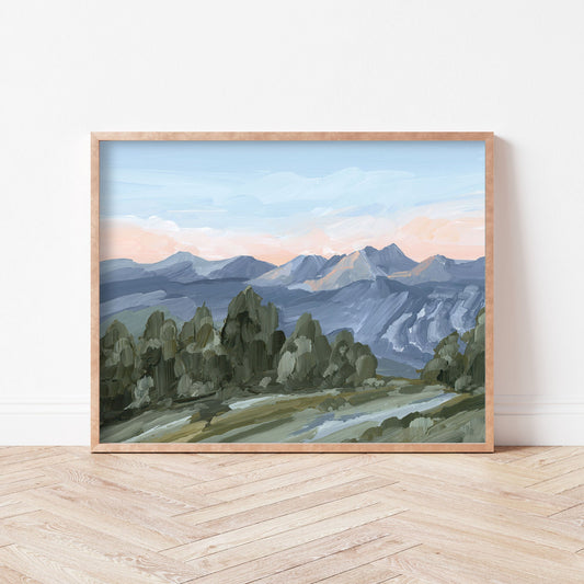 ’Alpine Glow’ Art Print - Breckenridge Colorado Landscape - Artwork