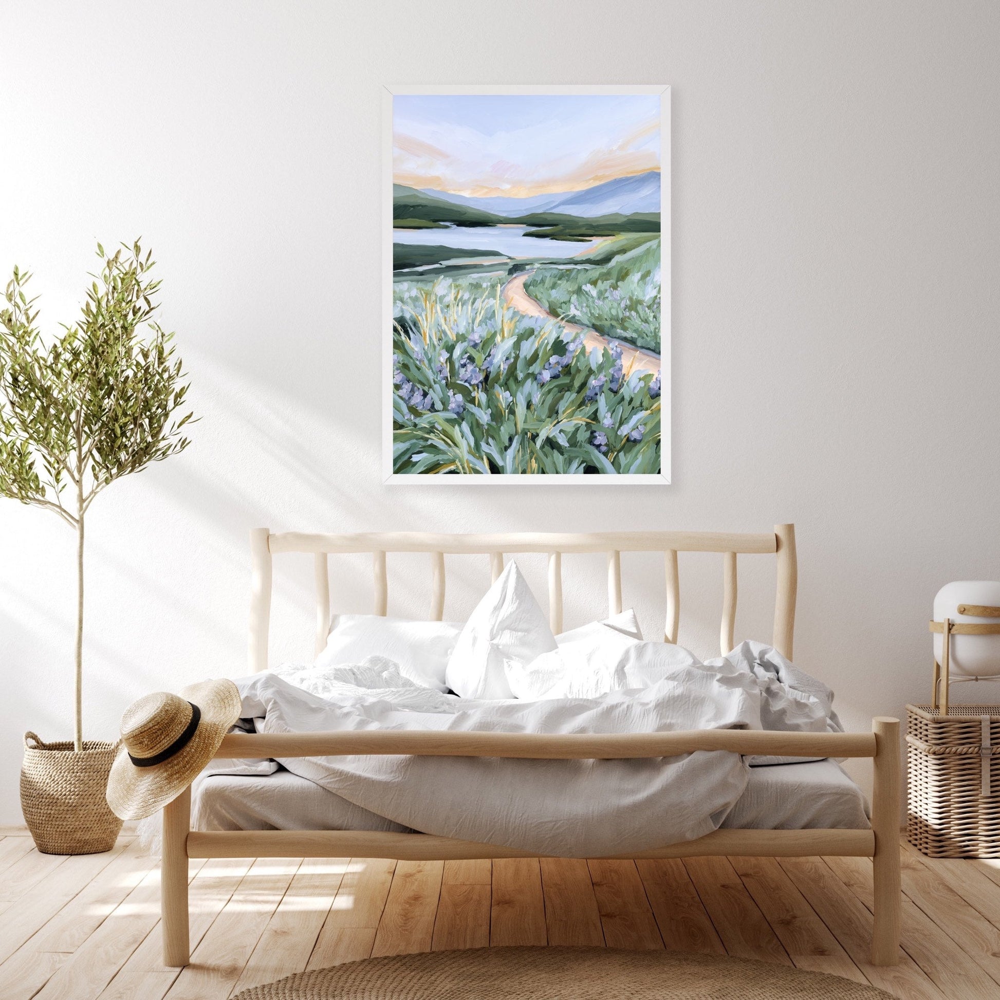 ’Among the Wildflowers’ Art Print - Mountain Landscape Wall - Artwork - botanical - Colorado - Dillon