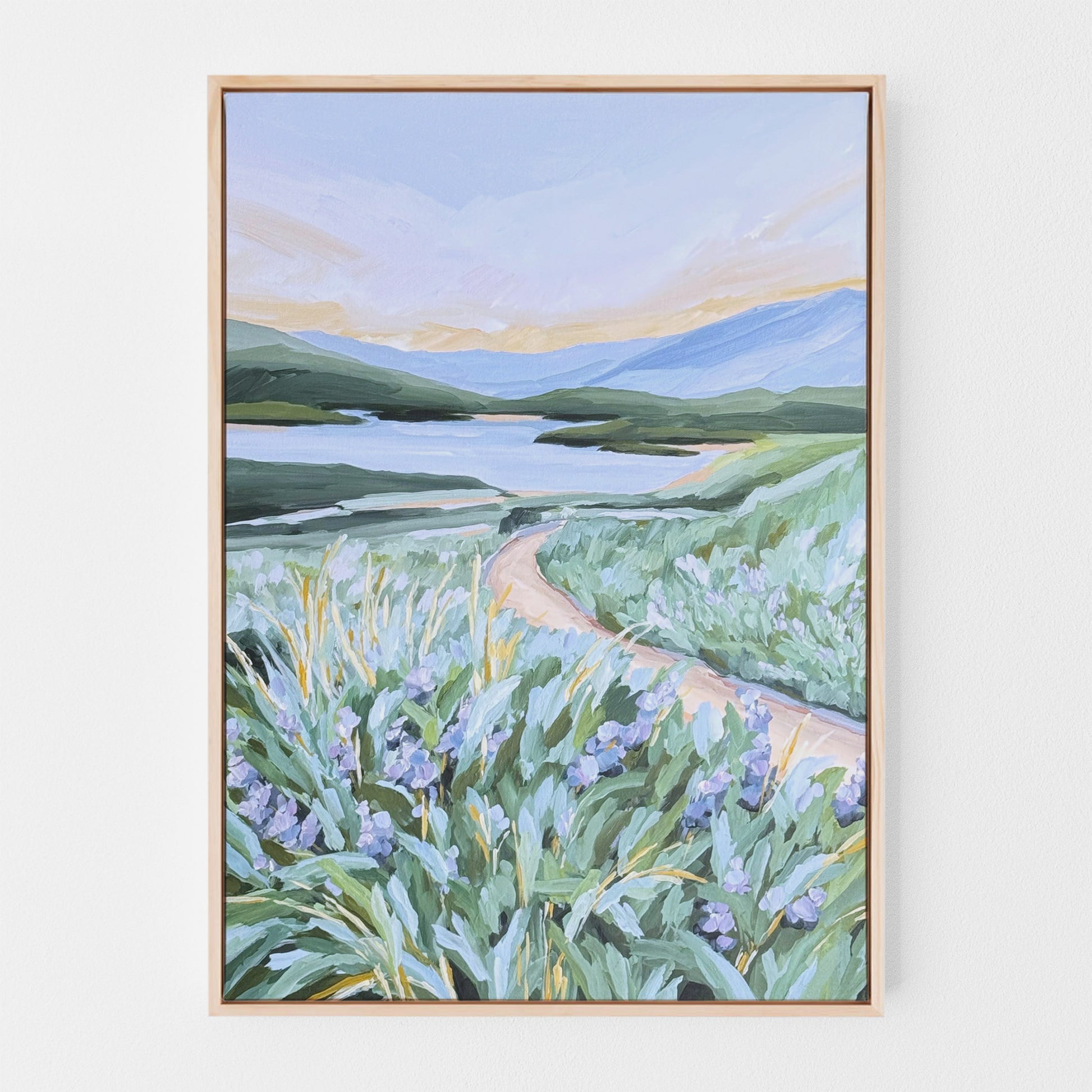 ’Among the Wildflowers’ Original Painting || Framed 20x28