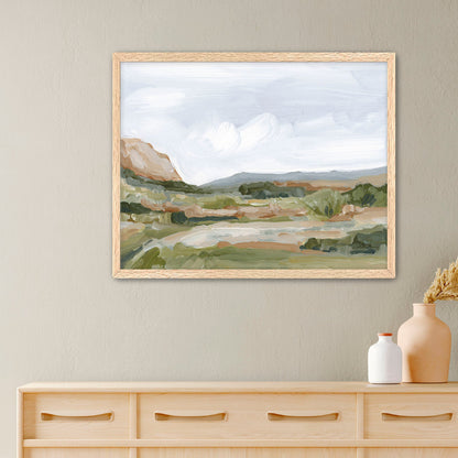 ’An Hour in the Garden’ Art Print - Paper / 5x7 / Oak Frame - Garden of Gods - abstract - Artwork - Autumn - Colorado