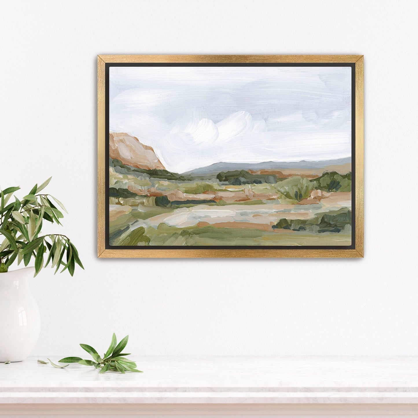 ’An Hour in the Garden’ Art Print - Stretched Canvas / 8x10 / Gold Frame - Garden of Gods - abstract - Artwork