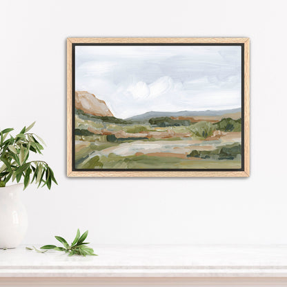 ’An Hour in the Garden’ Art Print - Stretched Canvas / 8x10 / Oak Frame - Garden of Gods - abstract - Artwork